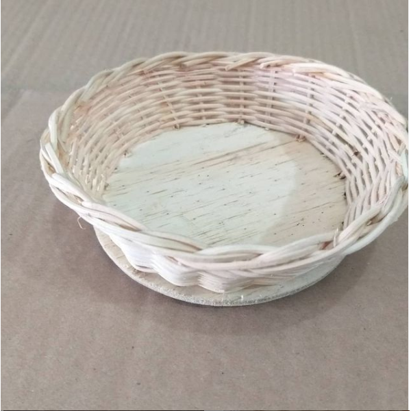 Cesta redonda cipó 14x4cm
