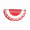 redondo Cri Paris 50fls vermelho/ branco