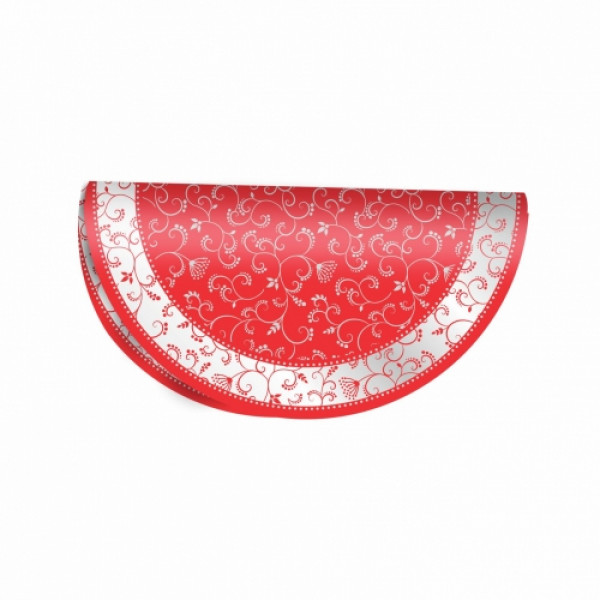 Poli Redondo Flora 48 50fls Vermelho