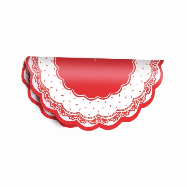 Poli Redondo Paris CRI 50fls Vermelho/Branco